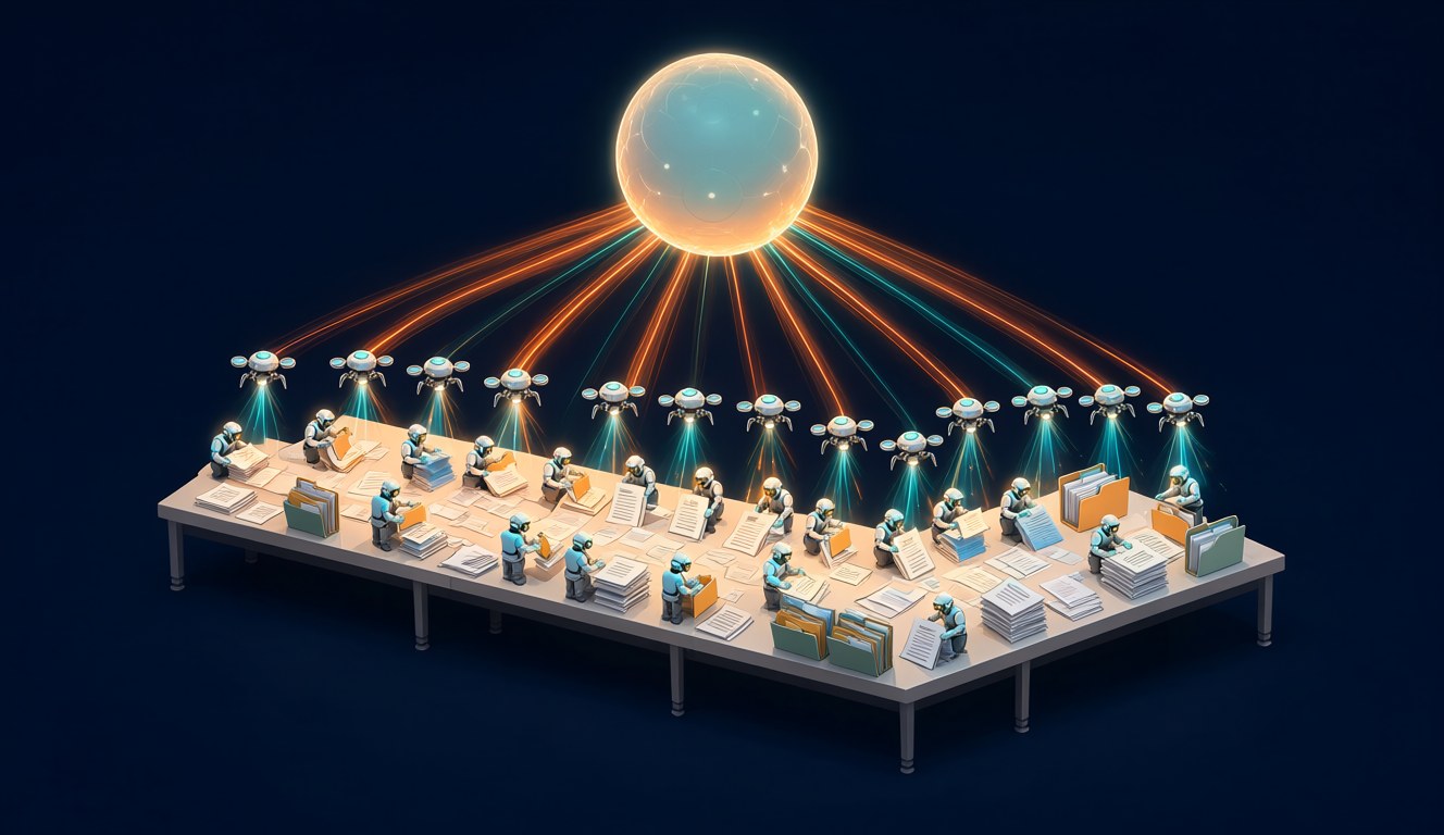 One large model plans while many small Haiku 5.5 subagents do quick tasks